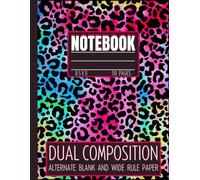 Dual Composition Notebook: Alternating Blank And Lined Pages / Wide Ruled Sketchbook for Kids, 8.5x11, 110 Page Journal