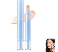 Dual-effect concealer & foundation,2-in-1 Liquid Concealer Pen, Long-Lasting & Brightening Colour Correcting (Pink)