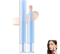 Dual-effect concealer & foundation,2-in-1 Liquid Concealer Pen, Long-Lasting & Brightening Colour Correcting (White)