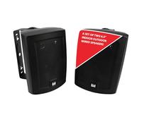 Dual Electronics LU63PB - Altavoces para Interiores y Exteriores de Alto Rendimiento de 6.5 Pulgadas, 3 vías, configuración sin Esfuerzo, hogar, Piscina, Patio, Garaje, Resistente a la Intemperie,