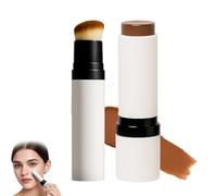 Dual-Ended Cover Cream Stick,Hydrating Long Lasting Concealer & Foundation Sticks,Korean Foundation V Stick with Detachable Brush,2 in 1 Concealer Foundations Waterproof and Sweatproof (C90)