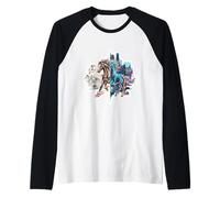 Dual-Era Fire Horse Fusion 2026 Año Nuevo Lunar Arte Moderno Camiseta Manga Raglan