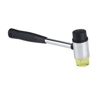 Dual Face Leather Craft Hammer | Rubber & Synthetic Head for Punching/Sewing/Stamping | Lightweight Plastic Hand Tool for DIY Crafts | 378-428g Weight, 3 Options Offered (35mm)