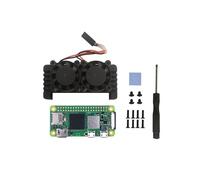 Dual Fan Heatsink Case for Raspberry Pi Zero 2W Enhanced Cooling for PI0 2W Models for Overclocking / Intensive Projects