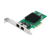 Dual Gigabit NIC with Intel I350 Chip, 1Gb Network Card Compare to Intel I350-T2 NIC, 2 puertos RJ45 Ports, PCI Express 2.1 X4, Ethernet Card with Low Profile for Windows/Windows Server/Linux