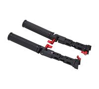 Dual Handle Grip Extend Stand Handgrip for RSC2 RS2 Camera Stabilizer, Angle Handle with 14/ Inch Screw Hole and Cold Shoe Mount, Lightweight Alloy Rubber Handles