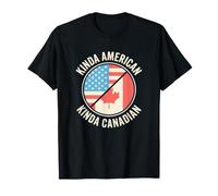 Dual Heritage Un Poco Americano Un Poco Canadiense Camiseta