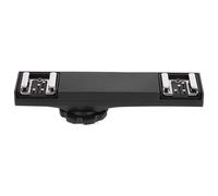 Dual Hot Shoe Splitter Hot Shoe Extension Bar Mount Cold Shoe Extension Bracket Dual Bracket DSLR Camera Camcorder DV (for )