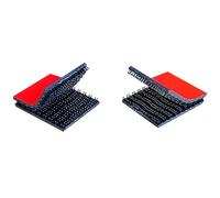 Dual Lock DL250/5361 - Cinta adhesiva para cabeza de seta, cierre a presión, parte trasera autoadhesiva con adhesivo acrílico / 25 mm x 25 mm, 4 unidades