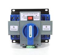 Dual Netzteil Switches, 2P 63A 220V Automatic Umschalter Transferschalter Lastumschalter Doppeltransferschalter für Haushaltsstrom, Wechselriter, Solar, Große Orte