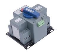 Dual Netzteil Switches 63A, AC 220V Automatic Transferschalter mit Indikatoren & Verdrahtung Terminal, Leistungsschalter Mini Dual Power Switch, Notstrom Umschalter für Haushaltsstrom Umschalter