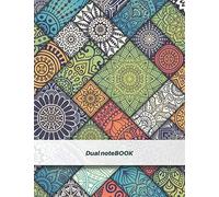 Dual noteBOOK: blank and lined journal with alternating pages | sketchbook for jotting down notes, drawing, diary, travel, sketching, doodling, ... + 60 Blank) | Mandala cover (Dual Notebooks)