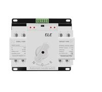 Dual Power ATS 2P 63A 125A Dual Power Automatic Transfer Switch AC230V Changeover Switch Circuit Breakers(2P 63A)