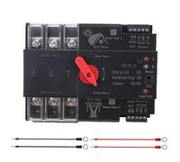 Dual Power Automatic Transfer Switch 3P 100A Interruptor de Transferencia Automática de Dos Fuentes, Conmutador de Fuente de Alimentación