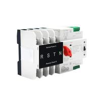 Dual Power Automatic Transfer Switch, ATS trifásico de doble potencia for carril DIN, 4P, 100 A, CA, 110 V/220 V, for alimentación ininterrumpida(4P 220V)