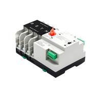 Dual Power Automatic Transfer Switch, Interruptor de transferencia automático 125A 110V/220V 4P Múltiples tamaños(110v,4P)