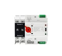 Dual Power Automatic Transfer Switch, Interruptor de transferencia automático de doble potencia ATS, 100 A, 2 polos, 4 polos, 110 V, 220 V y 380 V(220v,2P)