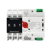 Dual Power Automatic Transfer Switch, Interruptor de transferencia automático de doble potencia (ATS) monofásico, 125 A, 2 polos, 3 polos, 4 polos, 220/380 V(Ac 110v,4P)