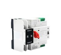 Dual Power Automatic Transfer Switch, Interruptor de transferencia automático de doble potencia (ATS) monofásico, 125 A, 2 polos, 3 polos, 4 polos, 220/380 V(Ac 230v,2P)