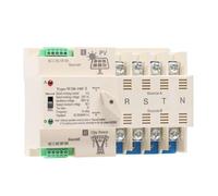 Dual Power Automatic Transfer Switch, Interruptor de transferencia automático de doble potencia, carril DIN, 4 polos, 63 A/100 A, CA, 110 V/220 V, ATS(Pv 220v,4P 63A)