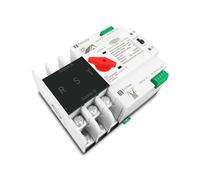 Dual Power Automatic Transfer Switch, Interruptor de transferencia automático de potencia dual ATS for PV e inversor, 2P/3P/4P, 63A/100A/125A, ininterrumpido, for riel DIN(125a,4P)