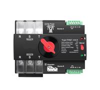 Dual Power Automatic Transfer Switch, Interruptor de transferencia automático trifásico 3P de doble potencia ATS 63 A/100 A/125 A 220 V-230 V TOQ7(125a)