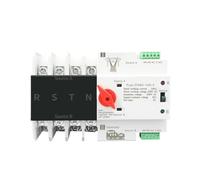 Dual Power Automatic Transfer Switch, Interruptor de transferencia de potencia dual ATS de riel DIN trifásico, 4P, 63 A, 100 A, 125 A, 110 V, 220 V(125a,220V)