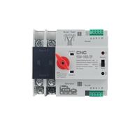 Dual Power Automatic Transfer Switch, Interruptor de transferencia manual automático de doble potencia ATS YCQ4-100E/2P, 63 A, 100 A, 2P, montado en riel, 690 V(63a)
