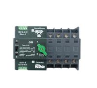 Dual Power Automatic Transfer Switch Rail 2P 3P 4P ATS Electrical Selector Switches Uninterrupted Power 63A 100A 50/60HZ(4P,220V 25A)