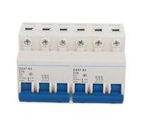 Dual Power Circuit Breaker and Manual Transfer Switch with 3P and 3P Configuration, 6000A Breaking Capacity, AC 400V, DIN Rail Mount Interlock Mechanism for Solar and Wind Hybrid (16A)