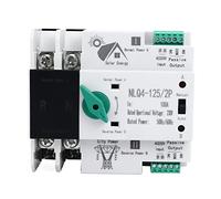 Dual Power Interruptor de Transferencia Automático 230V 2P 100A, ATS Carril DIN, Aislamiento PC, NLQ4-125/2P