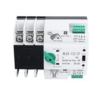Dual Power Interruptor de transferencia automático AC 400 V 3P 100 A PC aislamiento carril DIN conmutador de corriente de emergencia NLQ4-125/3P para fábricas, centros comerciales