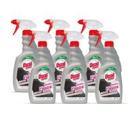 Dual Power, Limpiador específico de placas, limpiador ideal para la limpieza de superficies de vitrocerámica, desengrasa sin fatiga y respeta todas las superficies tratadas, 6 paquetes de 500 ml