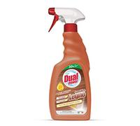 Dual Power, Limpiador específico para madera, detergente neutro delicado, enriquecido con ingredientes naturales, ideal para eliminar los residuos de suciedad de todas las superficies, fabricado en