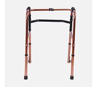Dual Riser Folding Walking Frame,Adjustable Aluminum Alloy Walking Aid For Elderly Seniors Disabled,rehabilitation Equipment (Size : Without wheels) Yearn for (Without wheels)
