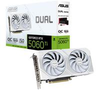 Dual -RTX5060TI-O16G-WHITE NVIDIA GeForce RTX 5060 Ti 16 GB GDDR7, Tarjeta gráfica blanco, GeForce RTX 5060 Ti, 16 GB, GDDR7, 128 bit, 7680 x 4320 Pixeles, PCI Express 5.0