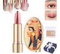 Dual-Tone Luxury Lazy Eyeshadow Stick, Aplicar el maquillaje en un solo golpe,Dual-Tone Luxury Lazy Eyeshadow Stick,Dos tonos de sombra de ojos en barra con espejo (01)
