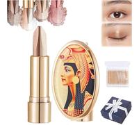 Dual-Tone Luxury Lazy Eyeshadow Stick, Aplicar el maquillaje en un solo golpe,Dual-Tone Luxury Lazy Eyeshadow Stick,Dos tonos de sombra de ojos en barra con espejo (02)