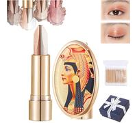 Dual-Tone Luxury Lazy Eyeshadow Stick, Aplicar el maquillaje en un solo golpe,Dual-Tone Luxury Lazy Eyeshadow Stick,Dos tonos de sombra de ojos en barra con espejo (03)
