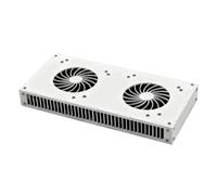 Dual Turbine Radiator, 6000RPM Cabinet Cooling Fan, Speed Adjustable, Copper Core Motor, Low Noise, for network cabinets, power amplifiers, routers, laptop cooling etc