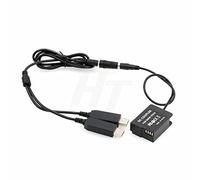 Dual USB DMW-BLC12 Dummy Battery DMW-DCC8 adaptador de corriente para Panasonic LUMIX DSLR G5 G6 G7 cámara