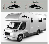 DualColorStampe Adhesivos para caravana compatibles con Adria Arca Bürstner Carthago Chausson Elnagh Mclouis Caravan Motorhome caravana cód. 0208 (negro)