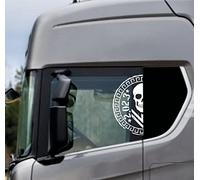 DualColorStampe Pegatinas Compatibles con Scania Daf Iveco Man - Accesorios para Camión - Stickers para Ventana COD.0301 (Blanco)