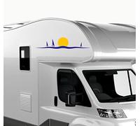 DualColorStampe Pegatinas para caravana compatibles con Adria Arca Bürstner Carthago Chausson Elnagh Mclouis Caravan Motorhome caravana SURF Sun Camper COD.0336 (azul 49)