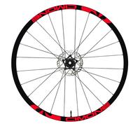 DualColorStampe Pegatinas para llantas de bicicleta de 26 pulgadas - 27,5 pulgadas - 28 - 29 pulgadas rueda de bicicleta MTB Bike Stickers Llantas MTB CIMONE B0152 (26 pulgadas, rojo fluorescente)