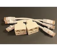Dualcomm ethernet rj45 Divisor de Cable compartiendo Kit para Dos Conexiones ethernet a través de un Solo Cable