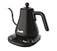 Dualit Hervidor eléctrico Temperatura Regulable 800 ml - Hervidor de agua vintage & Design negro mate - Pico Verdor de cuello de cisne preciso - Pantalla digital y ebullición rápida - Ahorro de