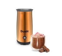 Dualit Máquina de chocolate caliente y espumador de leche, capacidad de 250 ml, polvo, botones y chocolate rallado, chocolate caliente aterciopelado en 3 minutos, jarra inalámbrica, cobre