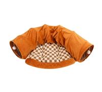 Dualoai Cama para Gatos, Cama para Mascotas, Colchoneta Interactiva, Portátil, con Cierre de Cremallera Y Pelota, Equipamiento Cómodo.