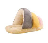 Dualoai Cama para Perros pequeños, caseta para Gatos, Saco de Dormir con Forma de Pantuflas, Cueva de Terciopelo semicerrada Gruesa para excavar, Nido para, Gris, M